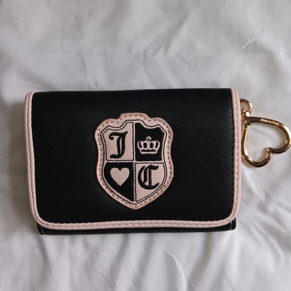 NWOT Juicy Couture Black and Pink Wallet
